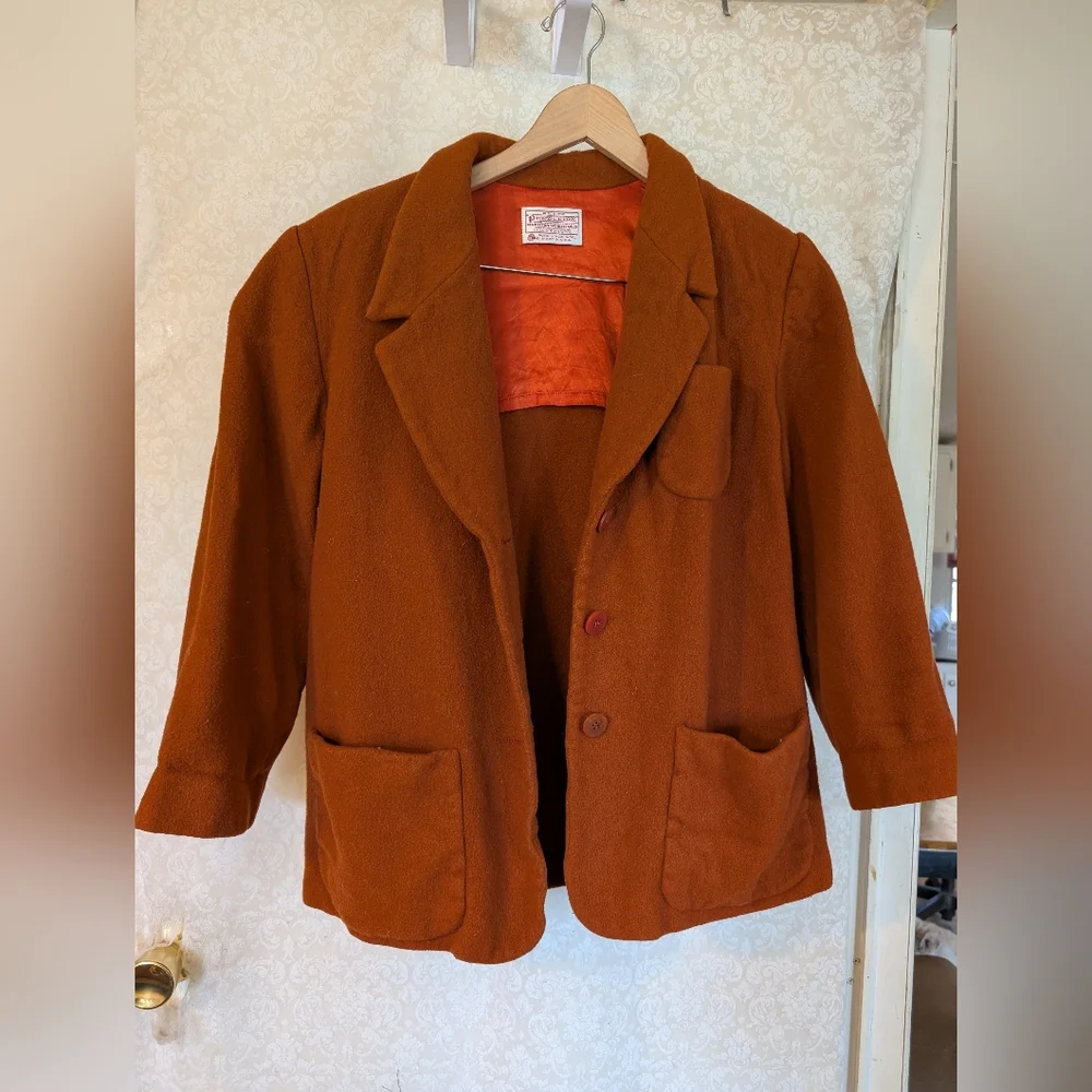 PENDLETON Wool Petite Rust Brown Jacket‎ - Picture 15 of 16